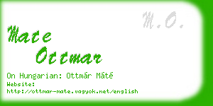 mate ottmar business card