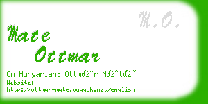 mate ottmar business card